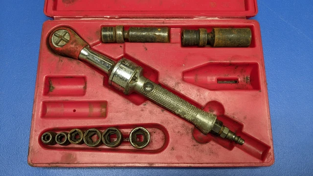 Untested AS IS - Vintage SNAP-ON Tools FAR70C Pneumatic Air Ratchet 3/8 Drive Se