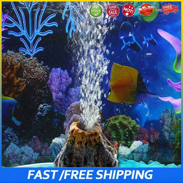 #b Mini adorno de paisaje ecológico adorno de acuario para peces y acuáticos P