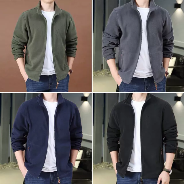 Mens Extra Thick Warm Fleece Heavy Duty Work Jacket Padded Anti Pill Winter☍