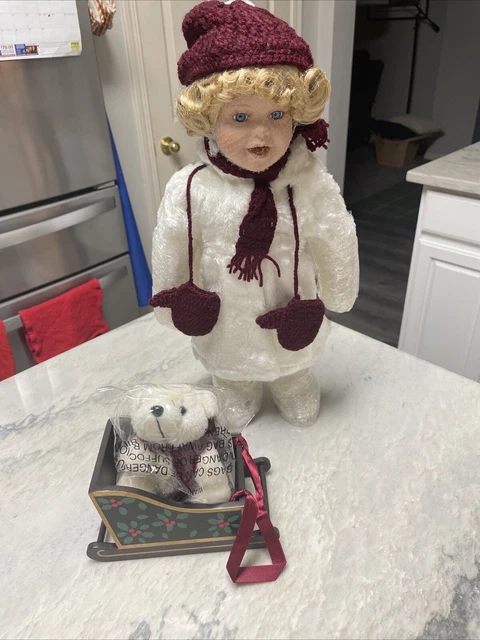 Rare Heritage Signature Collection Krista with Sleigh & Bear
