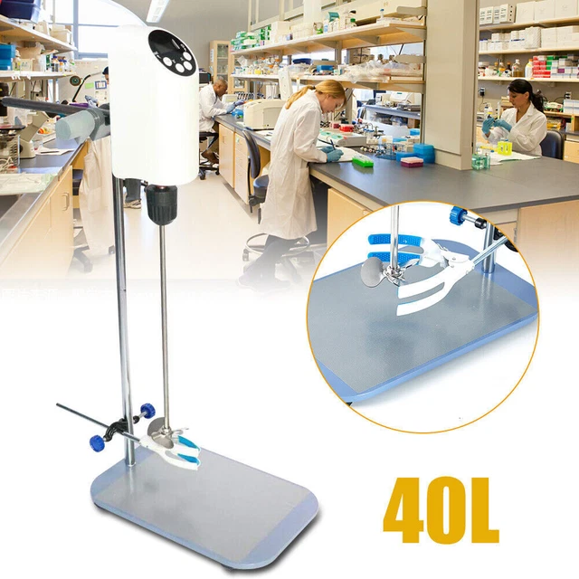 40L Lab Electric Overhead Stirrer Mixer Agitator Homogenizer + Digital Display