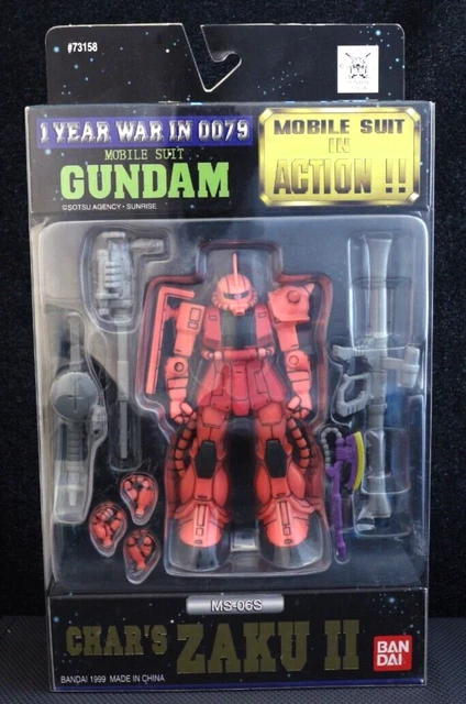BANDAI MSIA MS-06S Char's Zaku II MS Mobile Suit en figurine Gundam CIB ...
