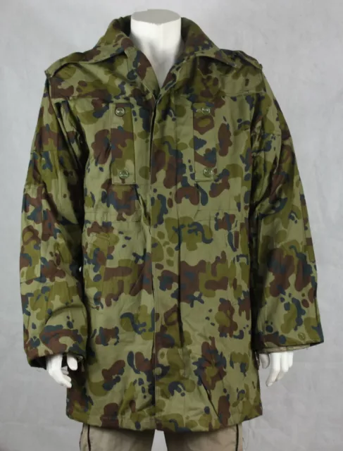 Genuine Surplus Vint Romanian Army Parka Wool Lining Thermal Oak Leaf Camo Coat