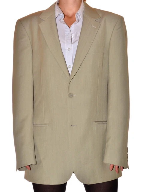 Veste De Costume Homme Beige Taille XL - Coupe Regular - Occasion Très Bon état (bouton à Recoudre)