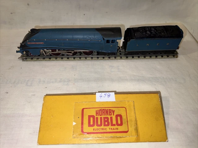 Hornby Dublo 3 Rail A4 Sir Nigel Gresley Loco & Tender Horseshoe Magnet Serviced 2