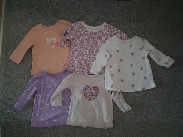 Baby Girl Outfit Bundle - 5 x tops, 5 x leggings - Size 3-6 months George 2