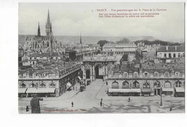 54  Nancy  Vue Panoramique Sur La Place De La Carriere