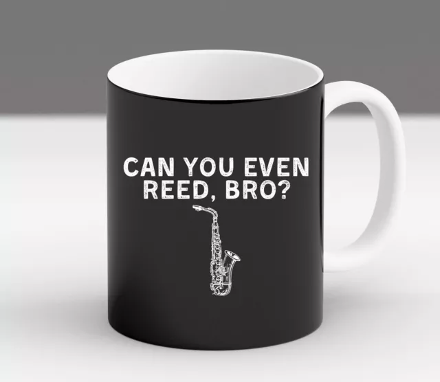 Can You Reed Read Pun Sax Alto Tenor Saxophone Marching Band New Gift Mug