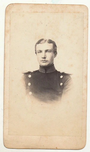 CDV - Soldat wohl Offizier - Erfurt um 1870