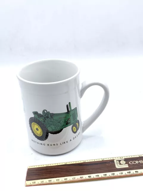 Gibson John Deere Coffee Mug Cup Vintage Tractor Nothing Runs Like A Deere