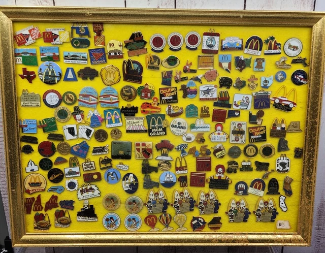 McDonald's Restaurant Themed Lapel Pins Lot Ronald McDonald, Grimace, Hamburglar