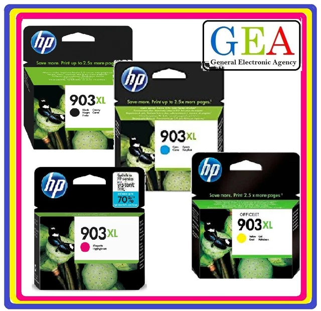 HP903 / HP903XL NERO+COLORI ORIGINALE, cartucce singole e multipack