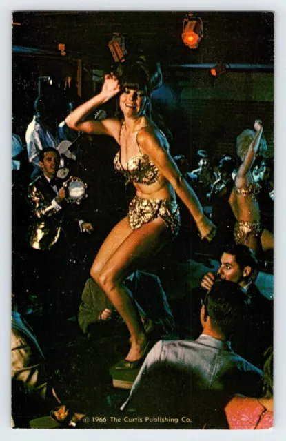 Young Woman Go Go Dancer Shelborne Hotel Miami Beach FL Vtg 1966 Postcard AF45