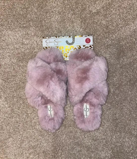 NEW JESSICA SIMPSON Lilac slippers! Hard to find! size M 7-8  SO SOFT! Gorgeous!