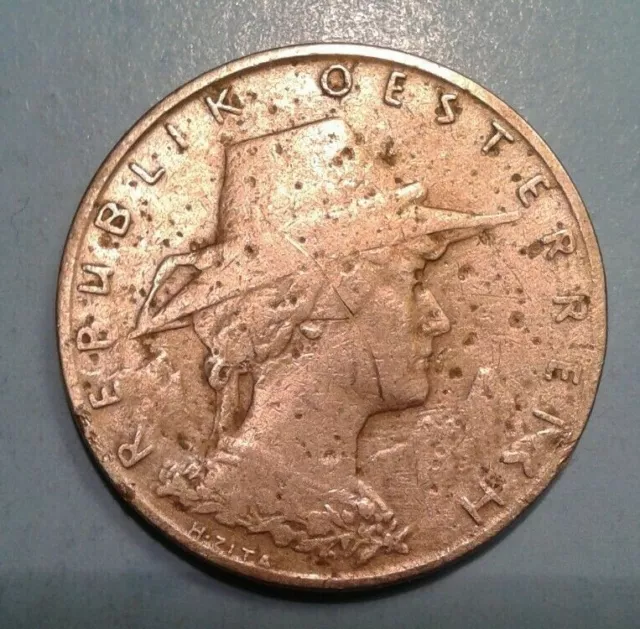 Austria 10 Groschen coin 1925