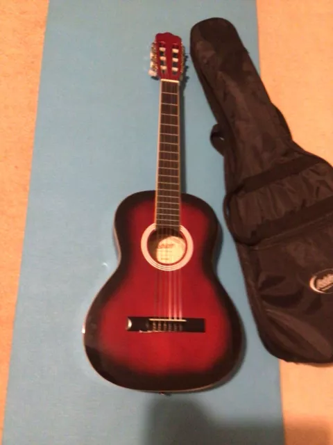 ASHTON ACOUSTIC GUITAR Cg34trb With Soft Case 50.00 PicClick UK