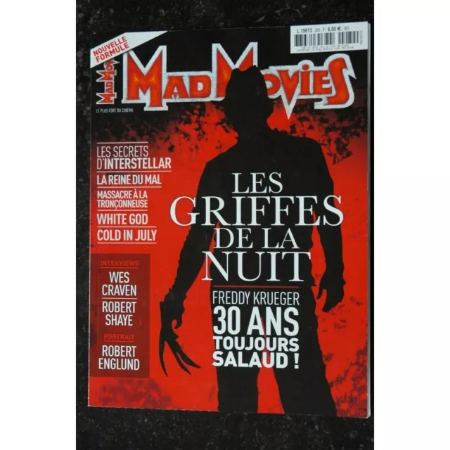 Ciné Fantastique MAD MOVIES  n°280 DECEMBRE 2014 LES GRIFFES DE LA NUIT FREDDY K