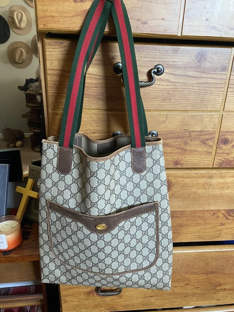 Gucci signature vintage tote bag/ authentic Gucci signature vintage tote bag/ authentic