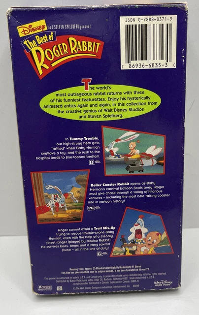 THE BEST OF Roger Rabbit VHS, 1996 Disney & Steven Spielberg £8.59 ...