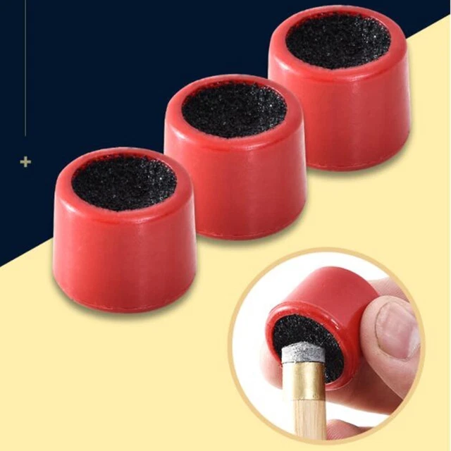 Cue Stick Tip ShaperScuffer rouge blanc double face pour une coupe précise de p