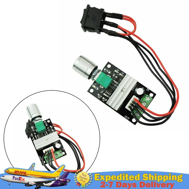 DC Motor Speed Switch Controller 3A 10V 12V 24V Control Reversible PWM Regulator