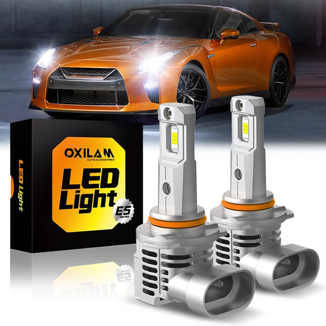 OXILAM 9005 LED Headlight Bulb Replace Halogen High Low Beam 6500K White 40000LM