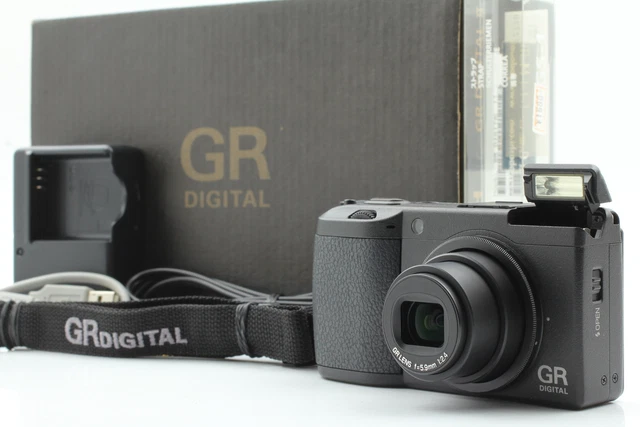 [MINT in Box] RICOH GR Digital II 10.1MP digital Camera black From JAPAN