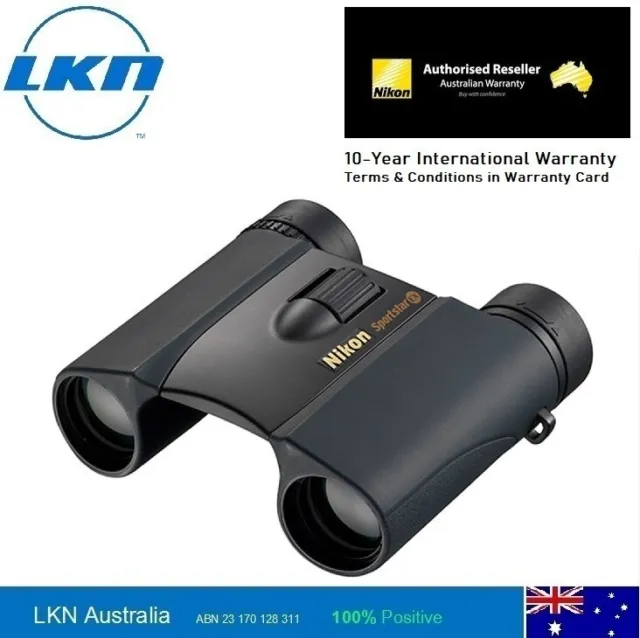 Nikon SPORTSTAR EX 10X25 D CF Waterproof Binoculars (Charcoal Grey) **