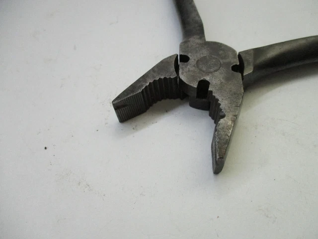 vintage Kraeuter #1841-8" combination lineman's pliers USA 4