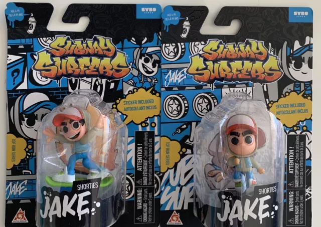 Subway Surfers 4 Figurines Tricky, Jake, Frank, and Plush Toys
