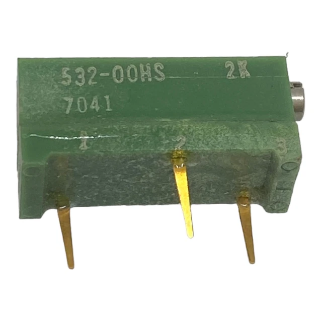 2Kohm 2K Rectangular Goldpin Trimmer Potentiometer 532-00HS-202 Weston