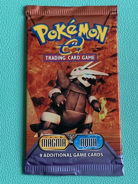 Pokemon Unweighed EX Team Magma vs Team Aqua Booster Pack - Aggron - New/Sealed