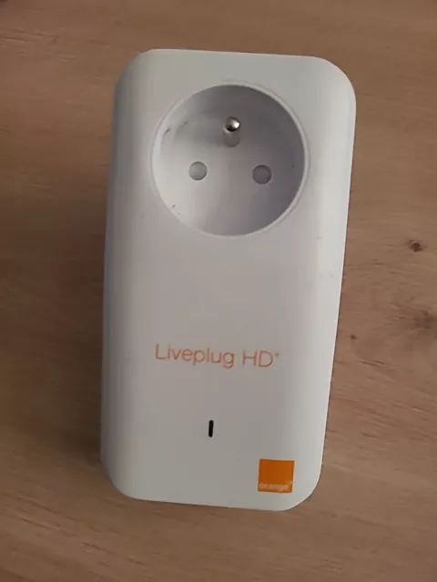2 Prises CPL Liveplug HD + 500 Mbits/s Orange ( Bon etat )
