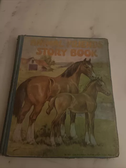 Animal Friends Story Book by Watty Piper-1935 Edition-Illustrated-Clara M. Burd