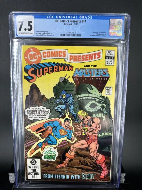 DC Comics Presents #47 CGC 7.5 1ST HE-MAN SKELETOR Masters Of The Universe 1982