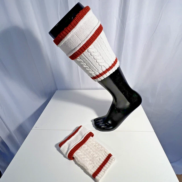 M/L Hand Knit Loferl German Socks Oktoberfest Traditional Trachten Wadenstrümpfe