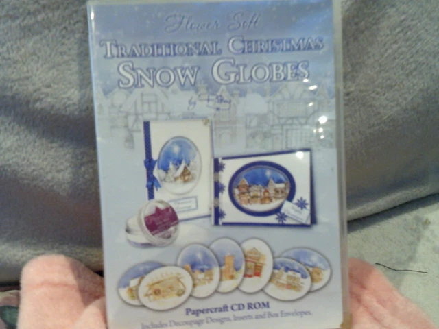 Globos De Nieve De Navidad Suaves Tradicionales Papel Artesanía Cd Rom Para Hacer Tarjetas