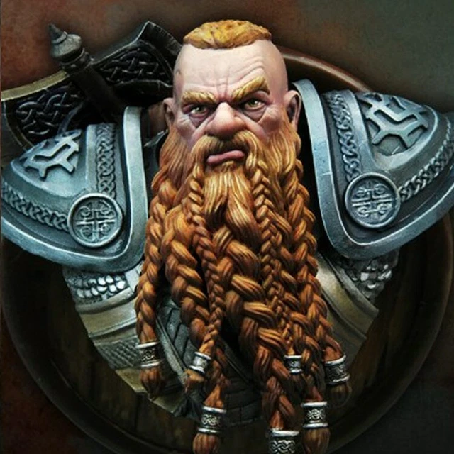 Buste Résine Viking Lagertha 1:10 - Figurine Non Peinte - Modèle Soldat