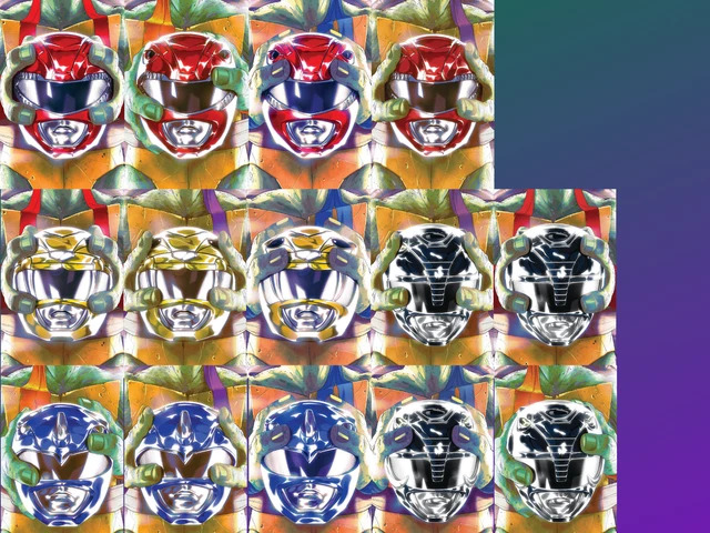 Mighty Morphin Power Rangers Teenage Mutant Ninja Turtles Helmet Variant listing