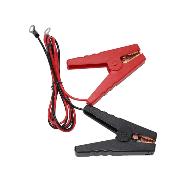 2 pz/set clip alligatore alimentatori protezione di sicurezza elettrica durevole