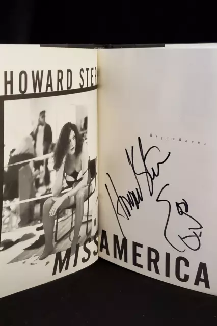 Howard Stern Autographed Ms America w-RARE Caricature JSA CERTIFIED