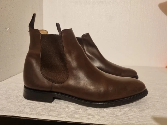 Churchs 'Amberley R' Dark Brown Chelsea Boots Size UK 7 F