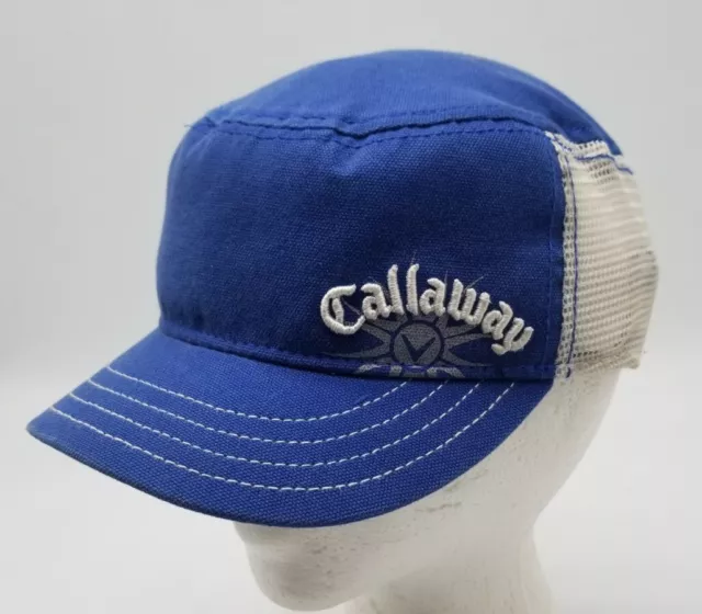 Callaway Golf New Era Blue Womens Military Cadet Mesh Style Hat Cap Adjustable