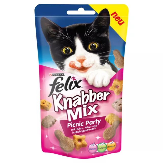 Felix Mixto para Roedores Picnic Fiesta 60G - 8 Pieza, Nuevo