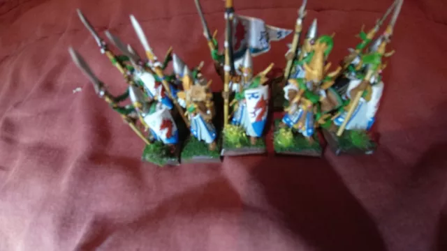 high elf lothern sea guard x10 warhammer fantasy well painted