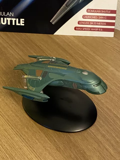 Eaglemoss Star Trek Ship Model Romulan Shuttle With Magazine Issue 77