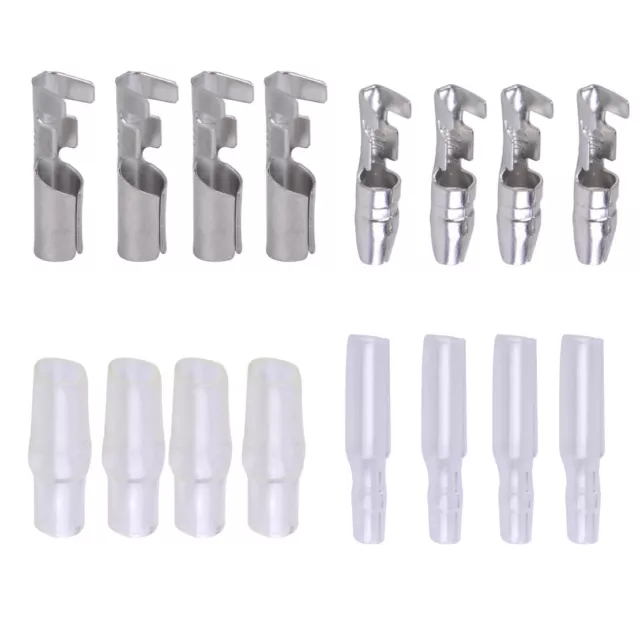 50 Sets 4mm Bullet Crimp Terminal Wire Connectors Male Female Socket Sheath FR