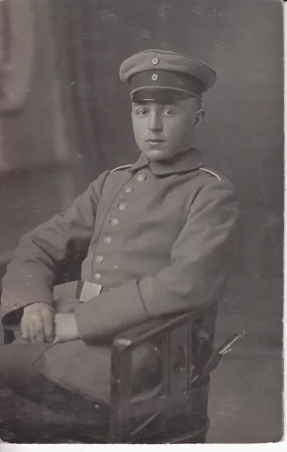 Soldat allemand guerre 14-18 photo sur CPA lot 10
