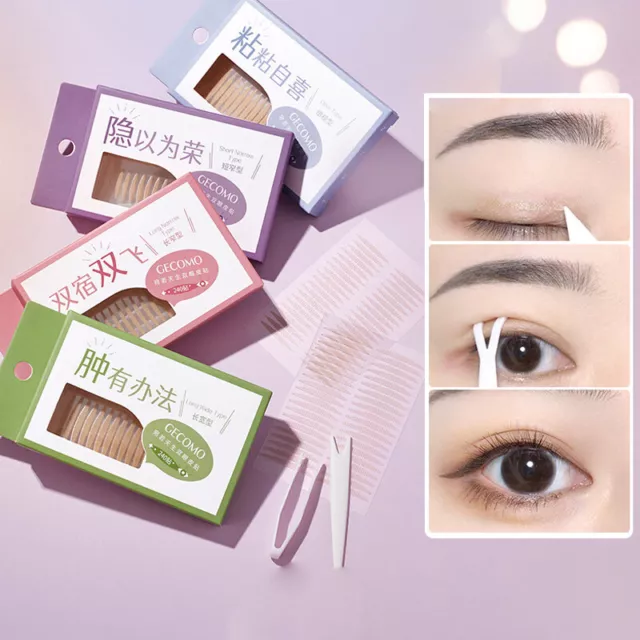 240PCS Eyelid Tape Stickers Natural Invisible- Adhesive Eye Lift Strips Tool