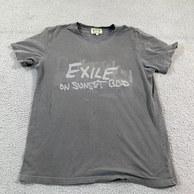 Juicy Couture Exile On Sunset Blvd Gray T Shirt Tops Women Gray Size Large Y2K